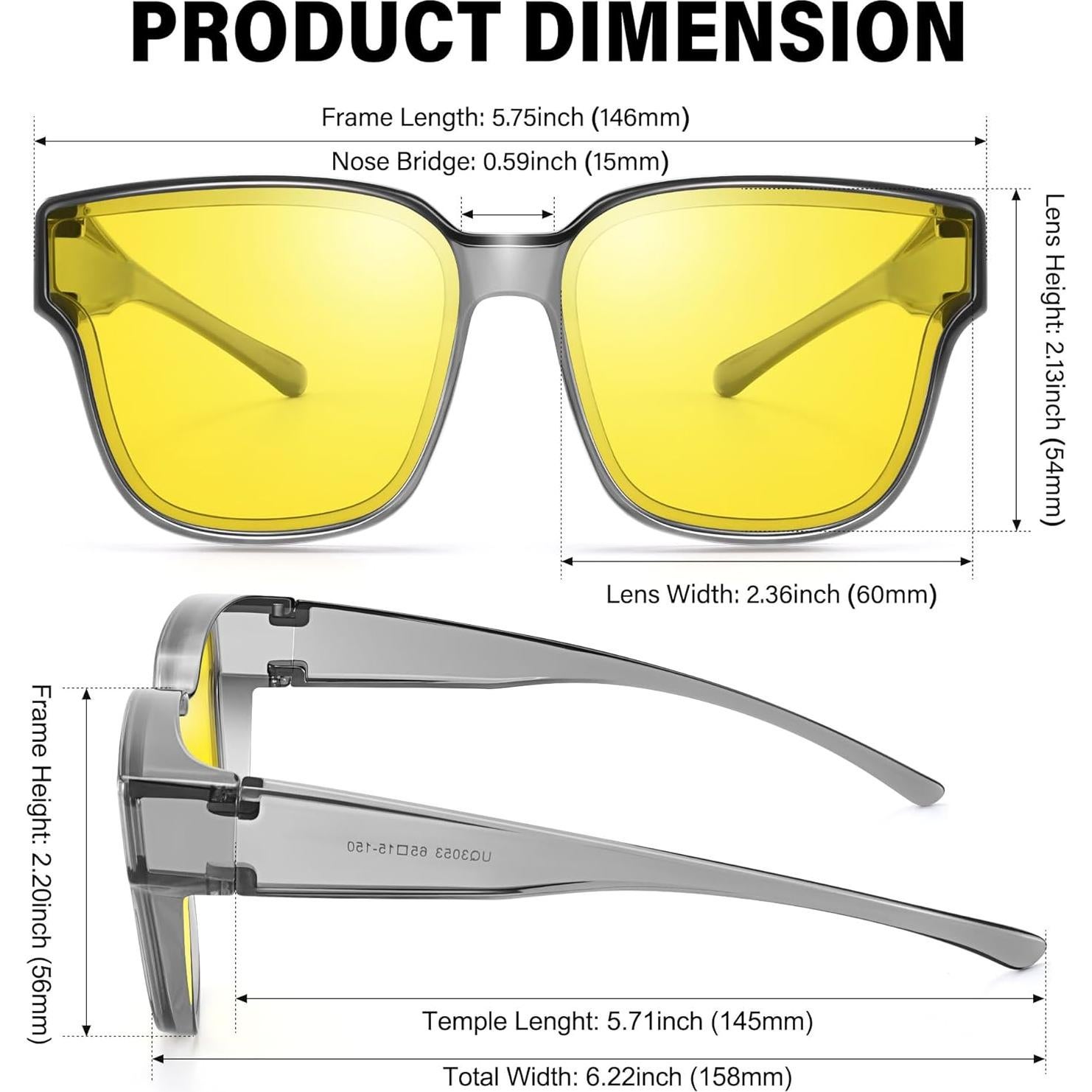 Gafas de Visión Nocturna URUMQI para Mujeres, Antirreflejo HD