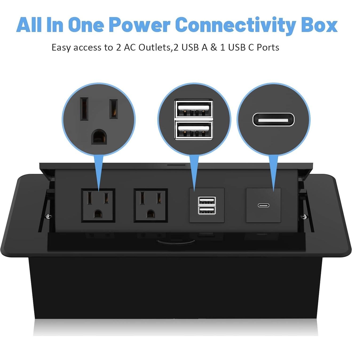 Toma de Corriente Emergente Kungfuking con USB 30W