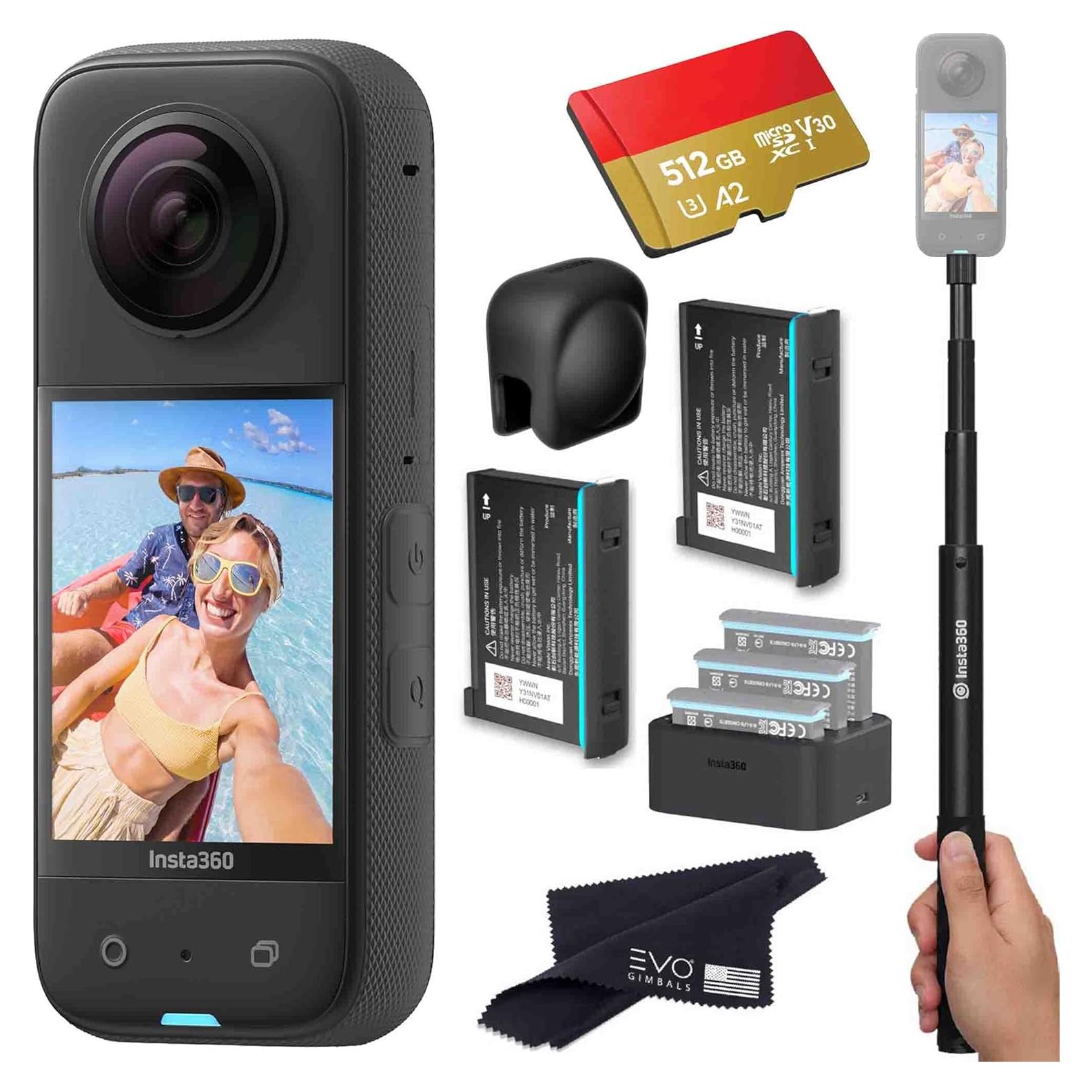 Cámara de Acción 360 Insta360 X3 con Accesorios y 512GB