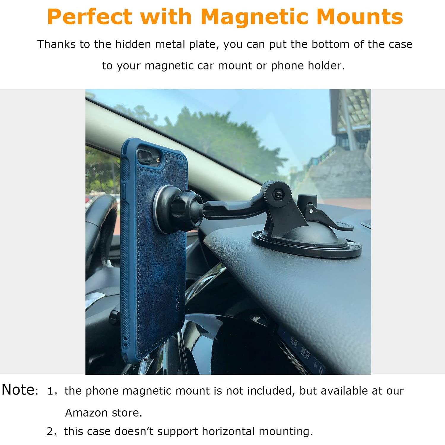 Funda Molzar MAG para iPhone 8 Plus/7 Plus/6 Plus - Azul