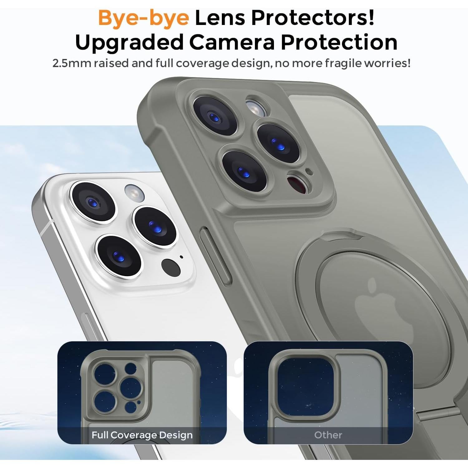 Funda MOCCA iPhone 16 Pro Max Magnética Gris Titanio