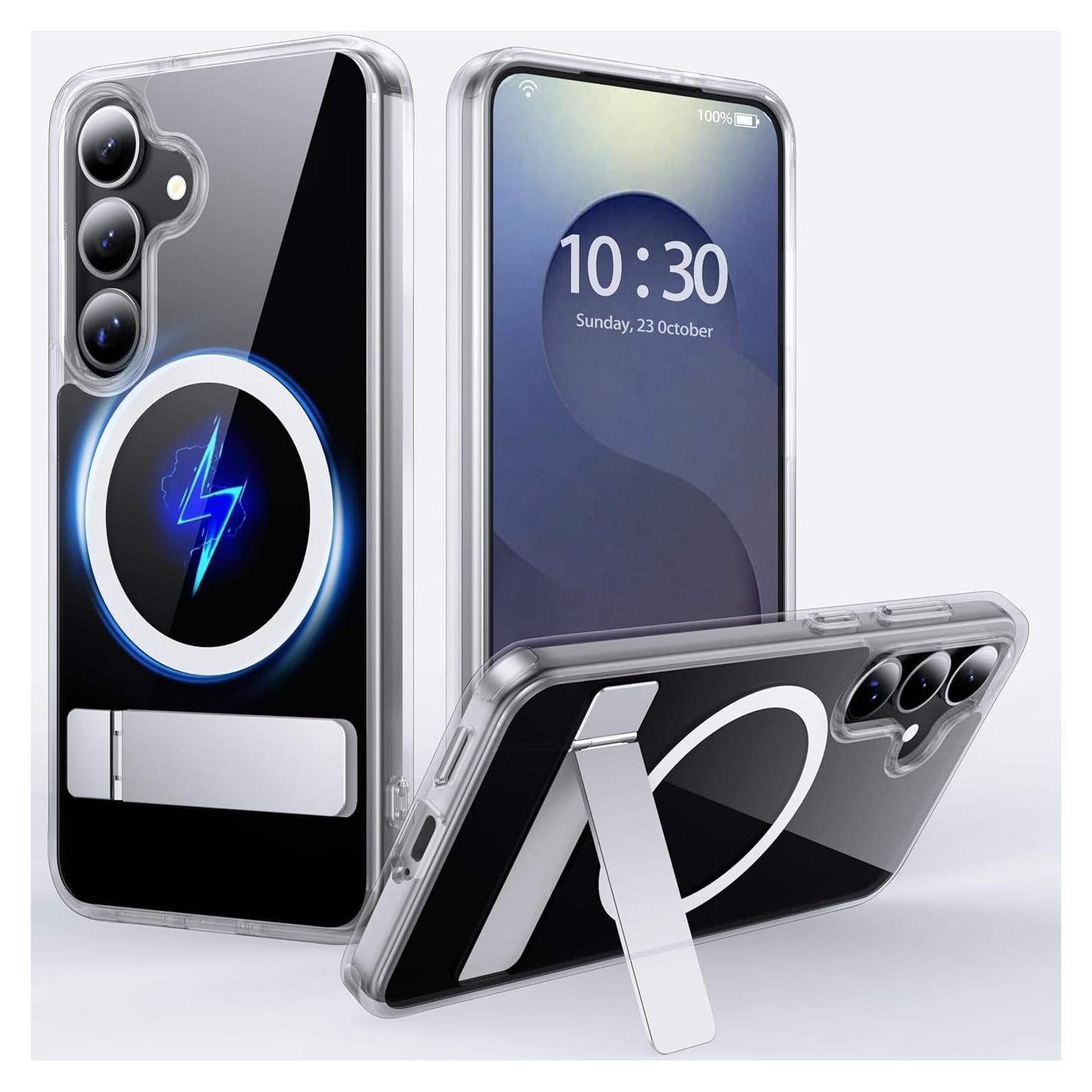 Funda Samsung Galaxy S25 FNDMIL Magnética Transparente