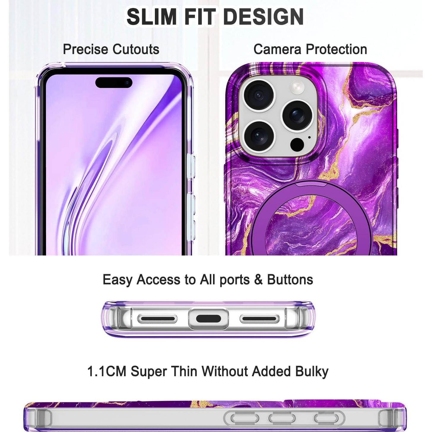 Funda Lamcase para iPhone 16 Pro Max con soporte MagSafe