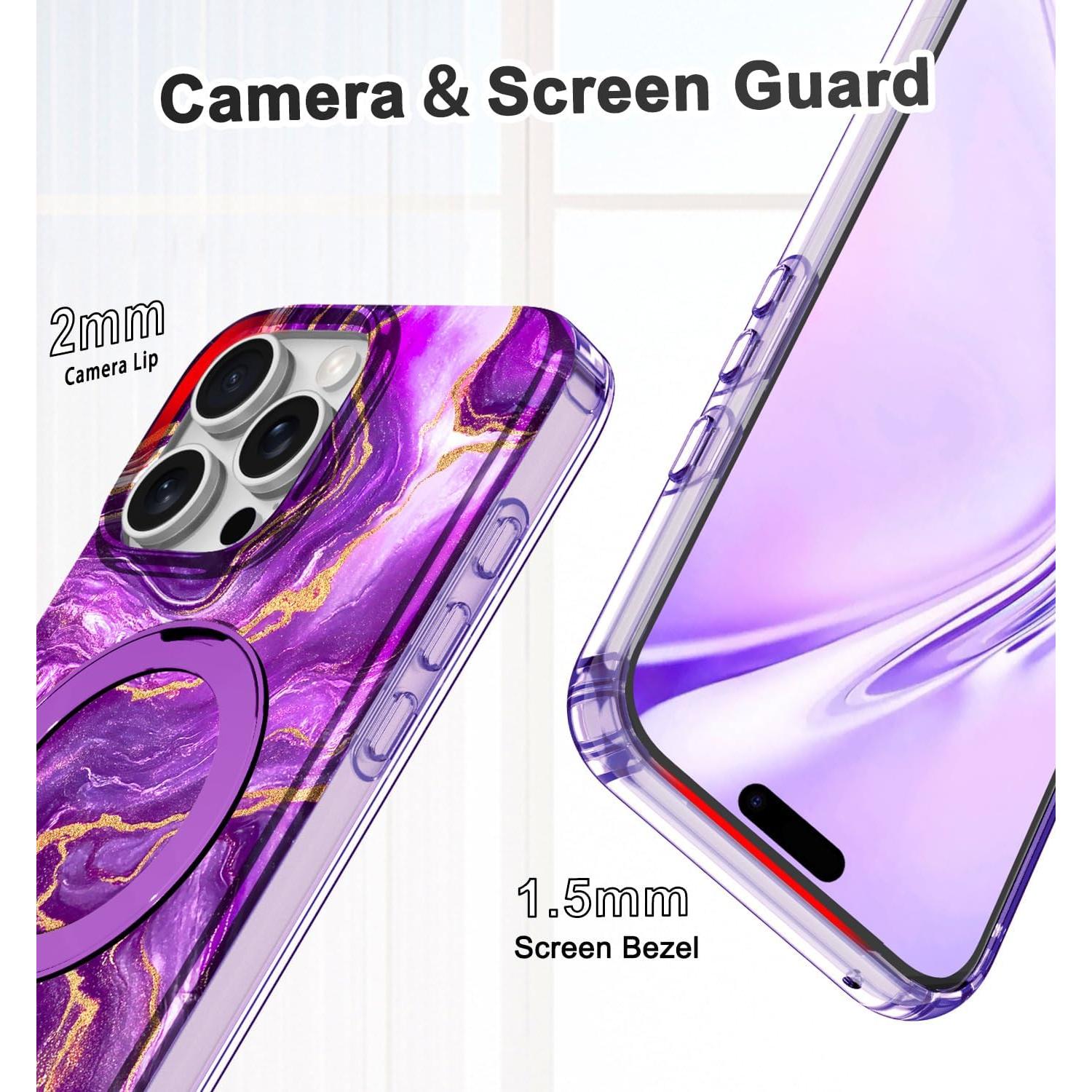 Funda Lamcase para iPhone 16 Pro Max con soporte MagSafe