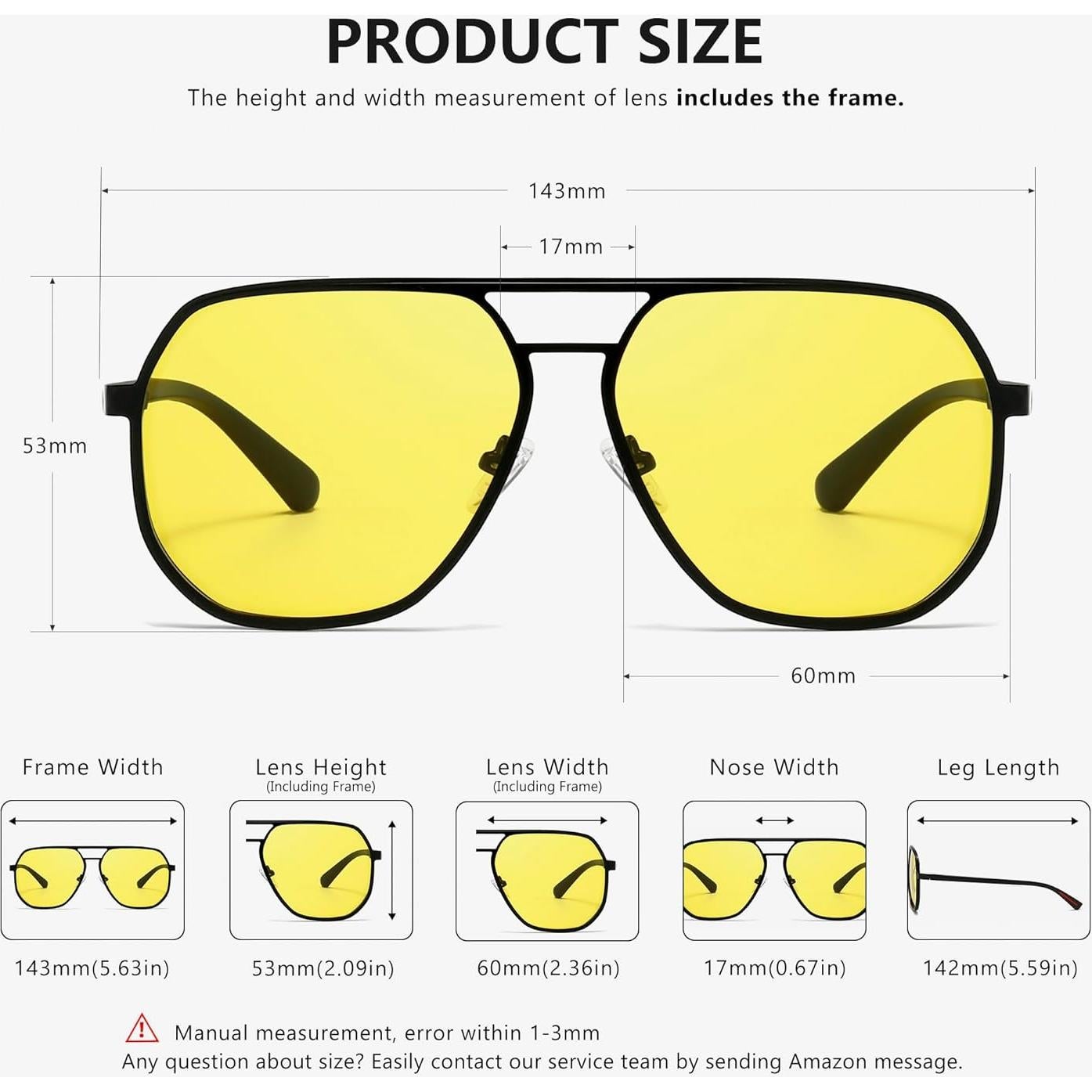 Gafas de sol SUNGAIT para conducir de noche, polarizadas