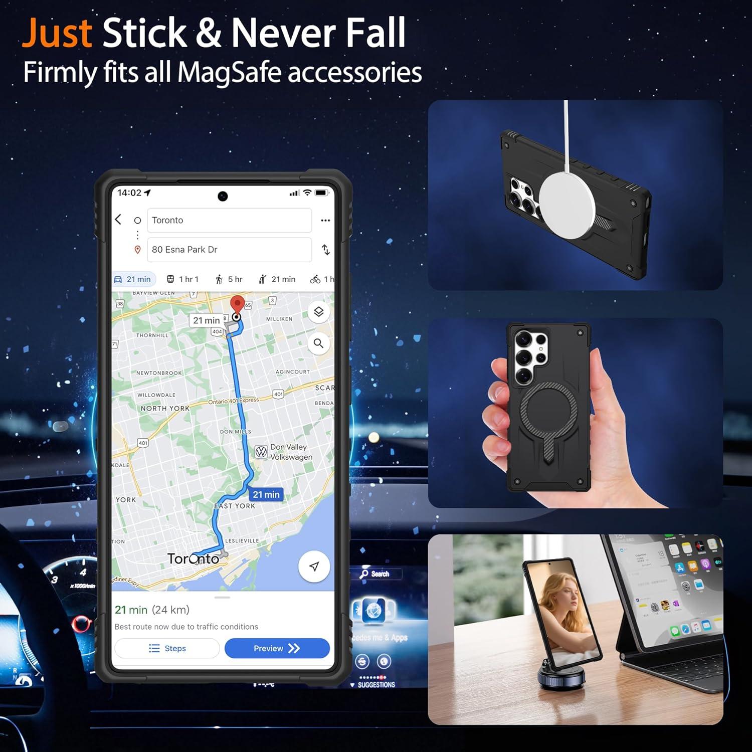 Funda Gritup para Samsung Galaxy S25 Ultra con Magsafe