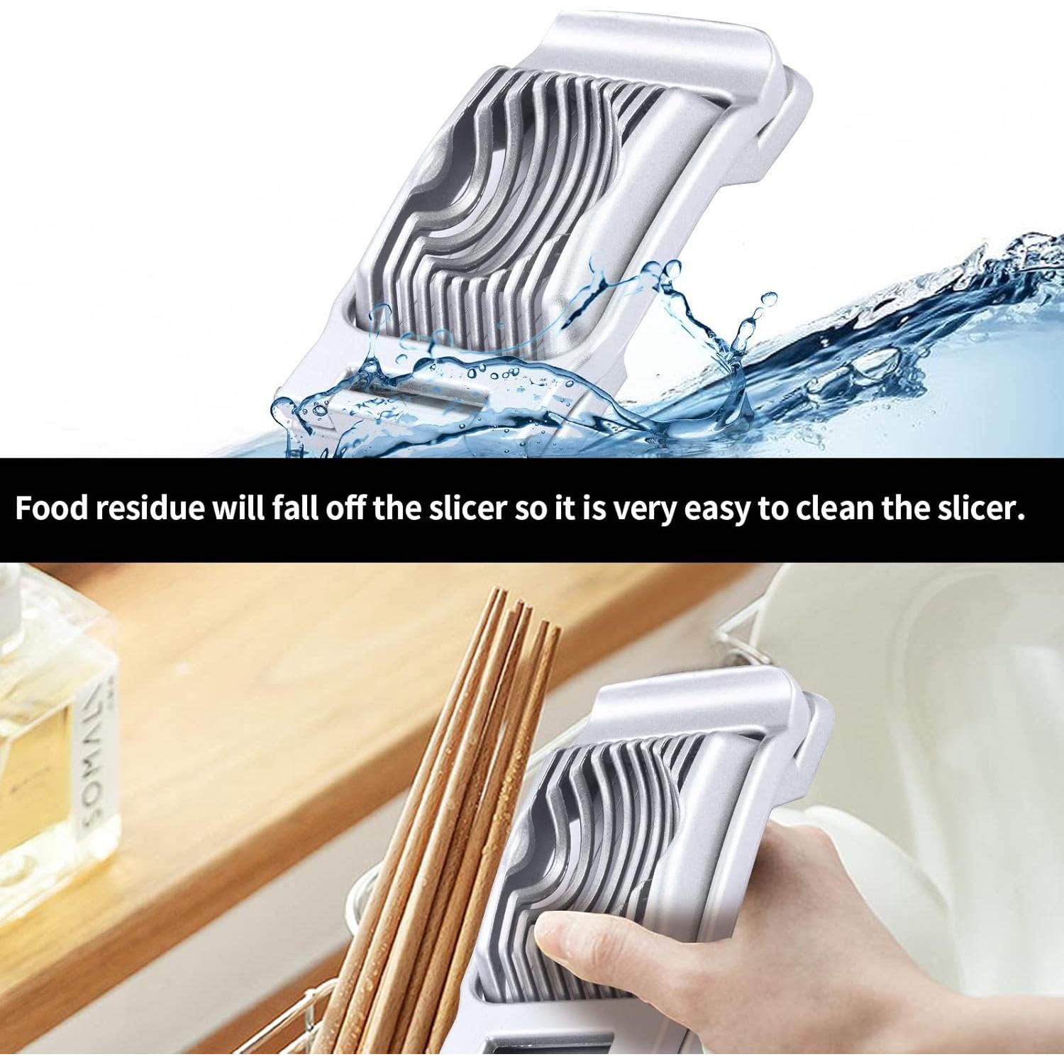 Cortador de Huevos y Frutas KABUDA - 2 Paquetes, Acero Inoxidable