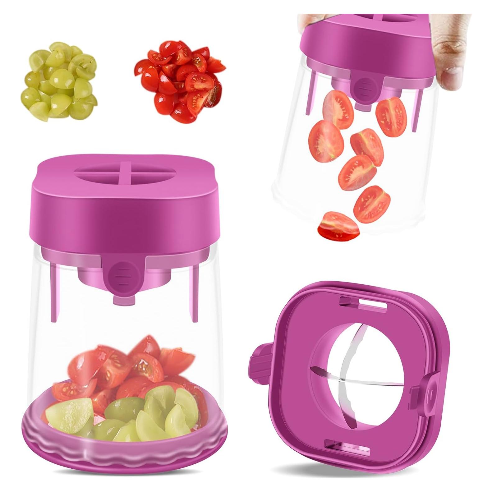 Cortador de Frutas CEHNCEH - Taza Cortadora de Tomates 2024