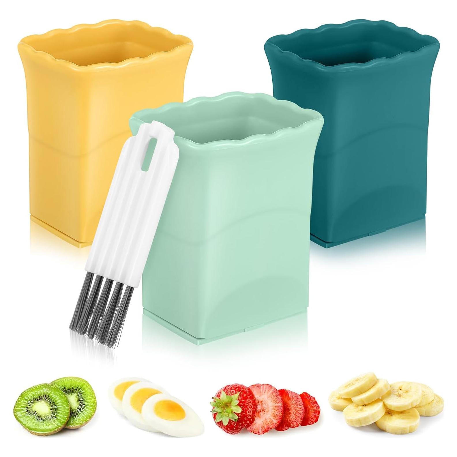 Cortador de Frutas y Verduras Iplusmile 3Pcs Acero Inoxidable