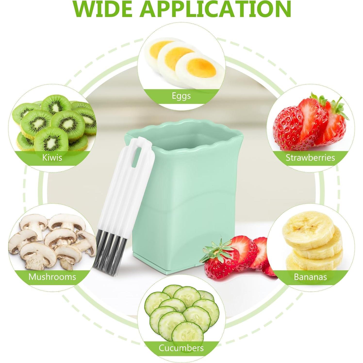 Cortador de Frutas y Verduras Iplusmile 3Pcs Acero Inoxidable