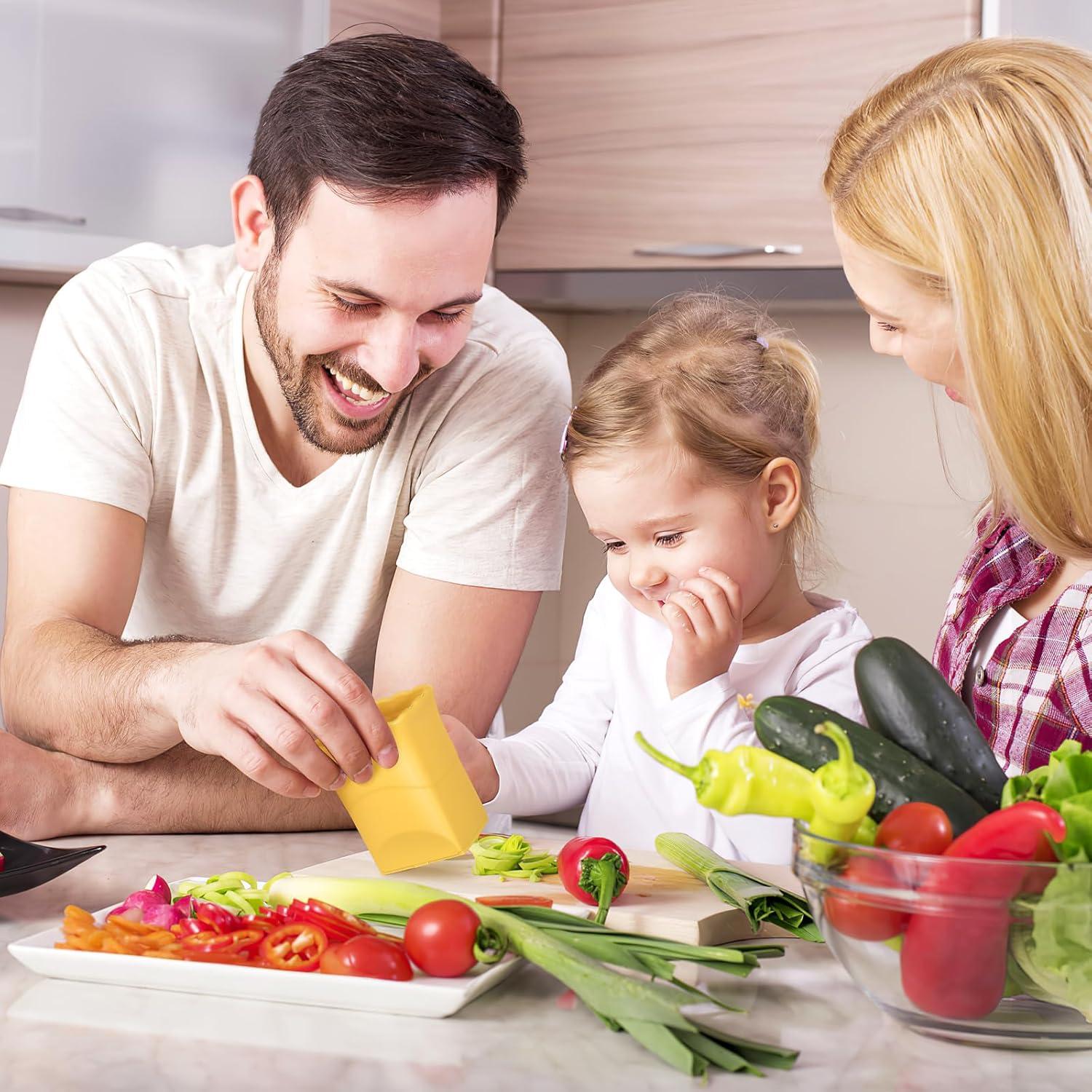 Cortador de Frutas y Verduras Iplusmile 3Pcs Acero Inoxidable