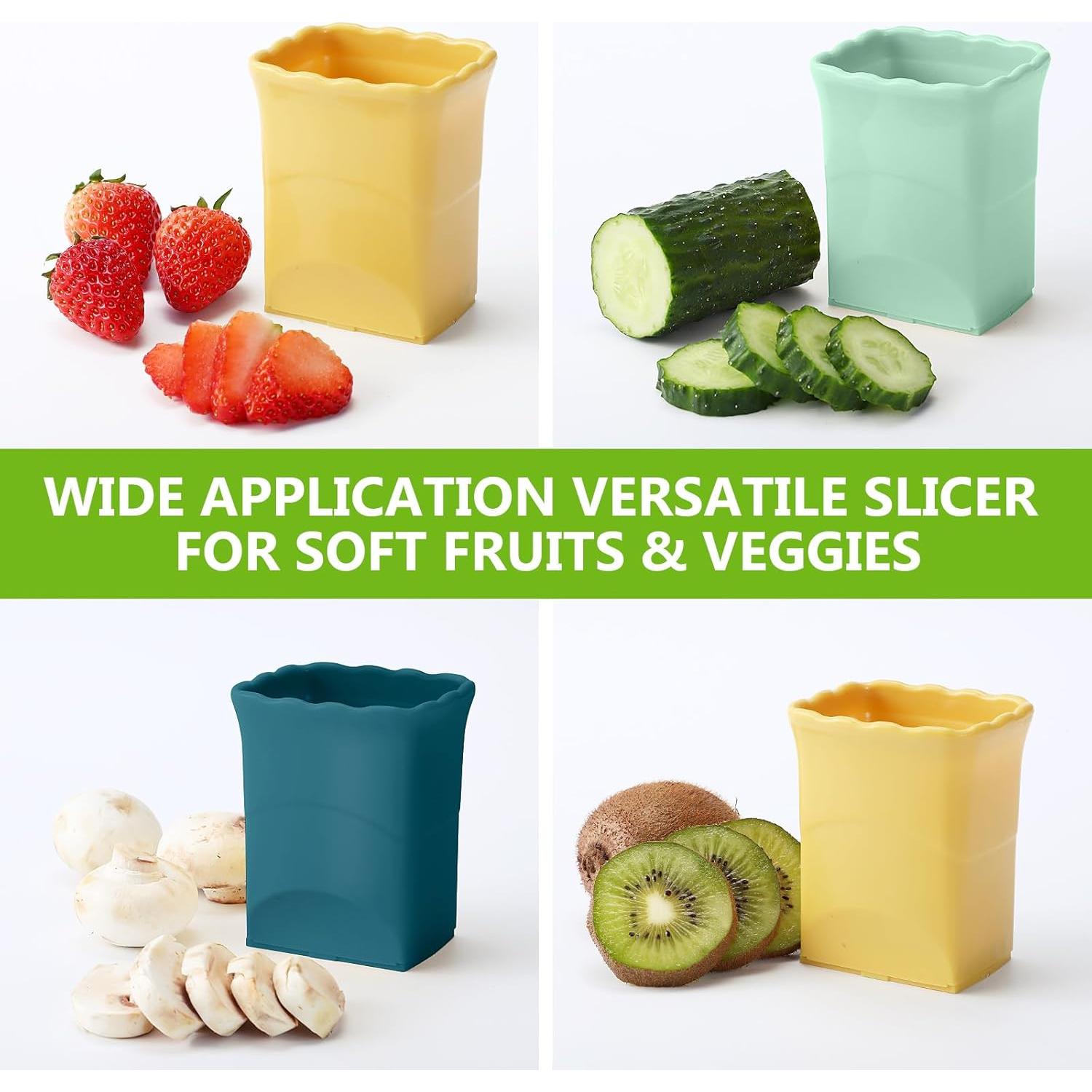 Cortador de Frutas y Verduras Iplusmile 3Pcs Acero Inoxidable