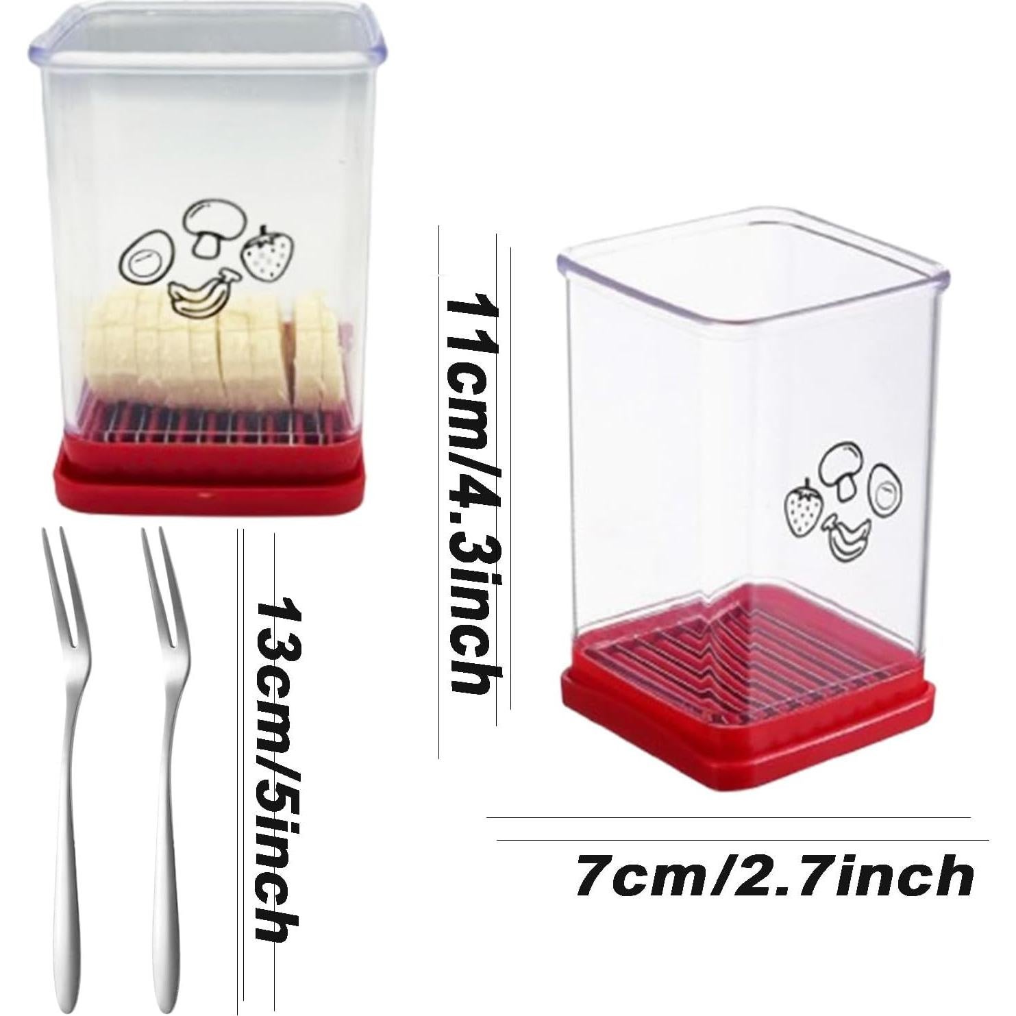 Cortador de Frutas y Verduras fghuim 2 Piezas Acero Inoxidable