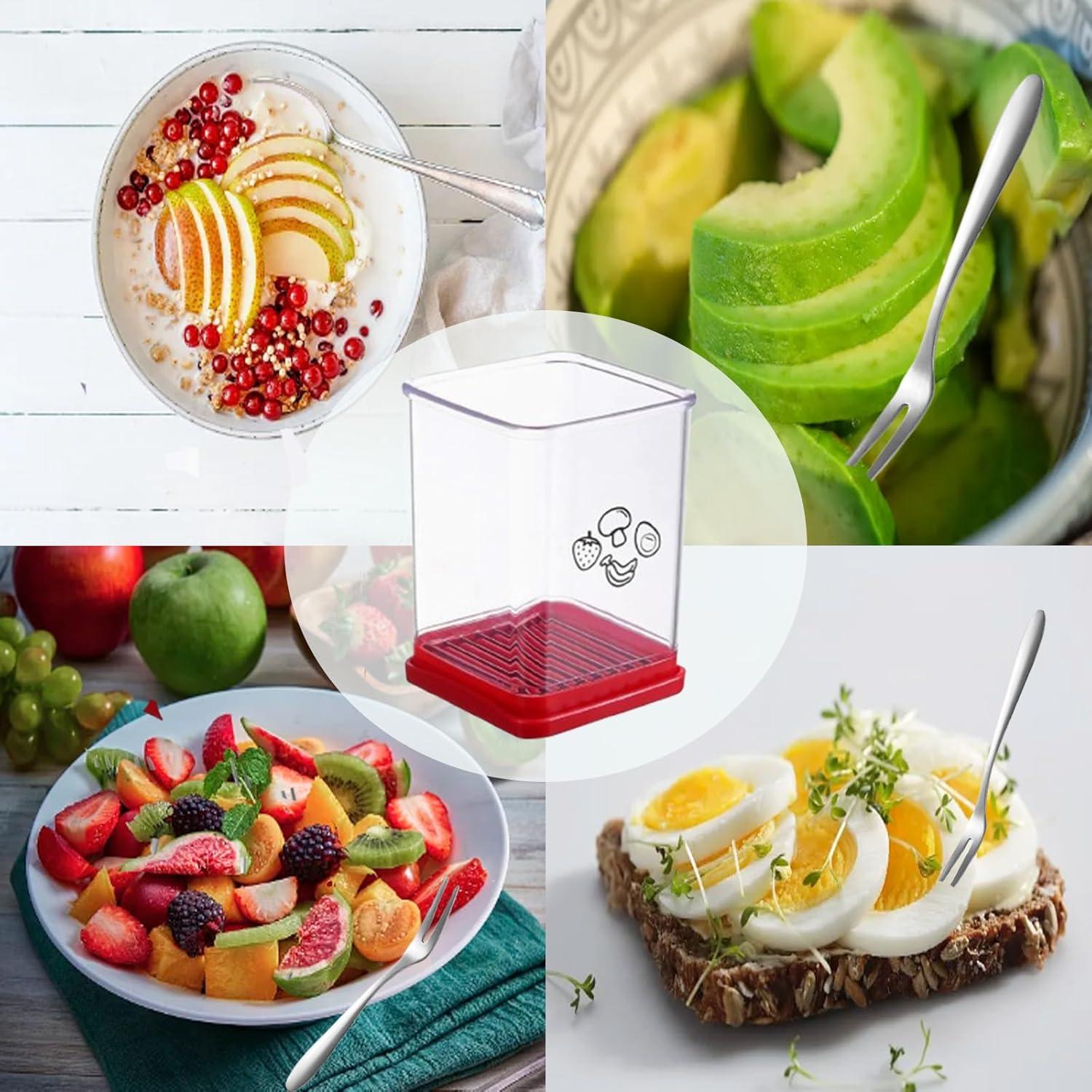 Cortador de Frutas y Verduras fghuim 2 Piezas Acero Inoxidable