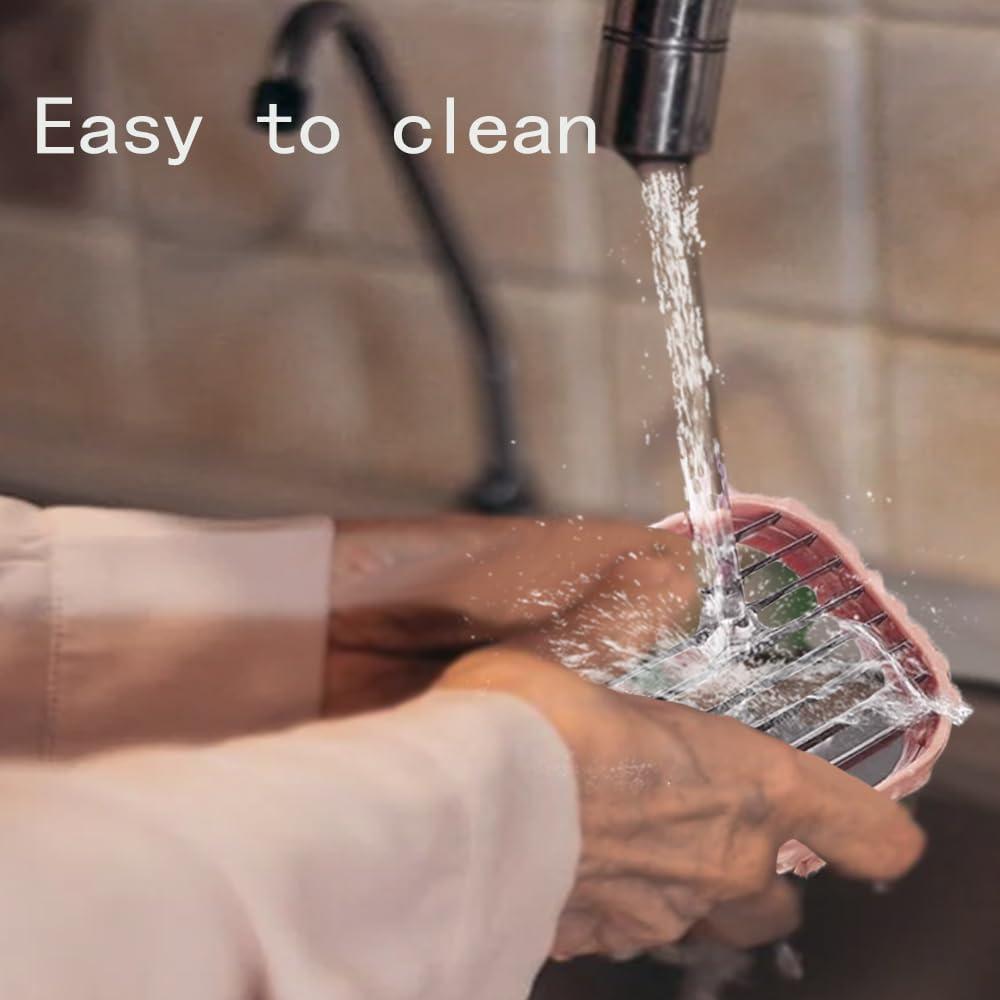 Cortador de Frutas Vyooxcy Rosa, Multiusos, Apto Lavavajillas