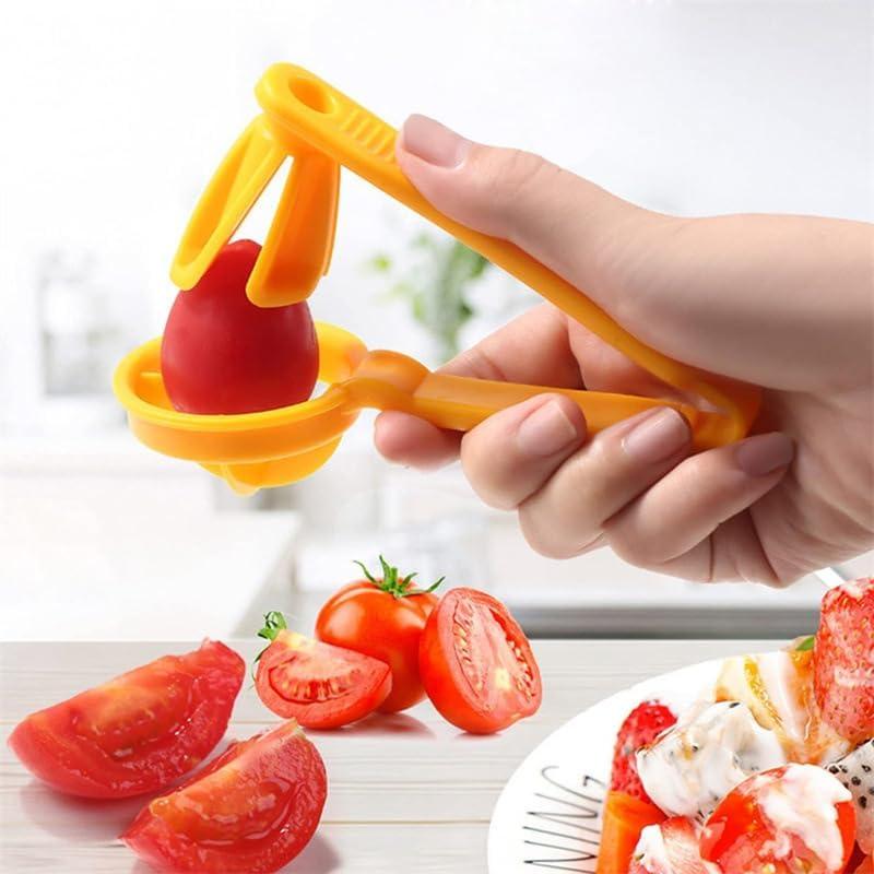 Cortador de Tomate WOIWO Amarillo para Frutas Pequeñas