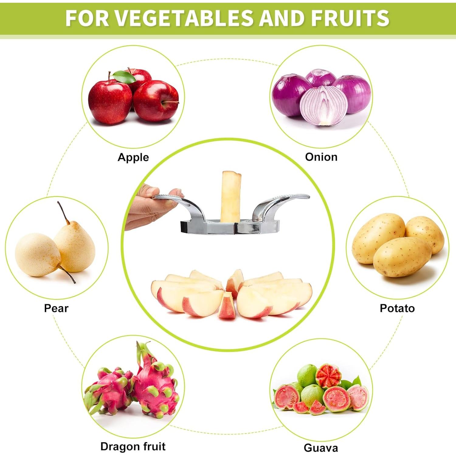 Cortador de Manzanas LIIGEMI Acero Inoxidable 12 Rebanadas