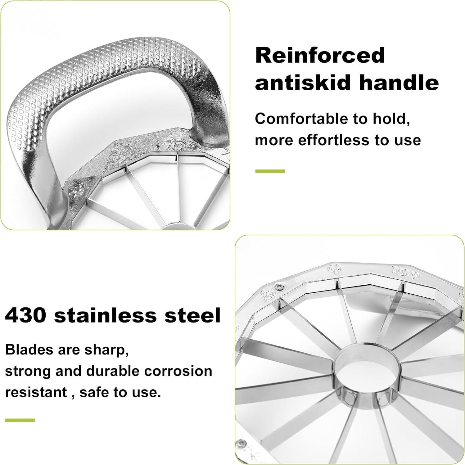 Cortador de Manzanas LIIGEMI Acero Inoxidable 12 Rebanadas
