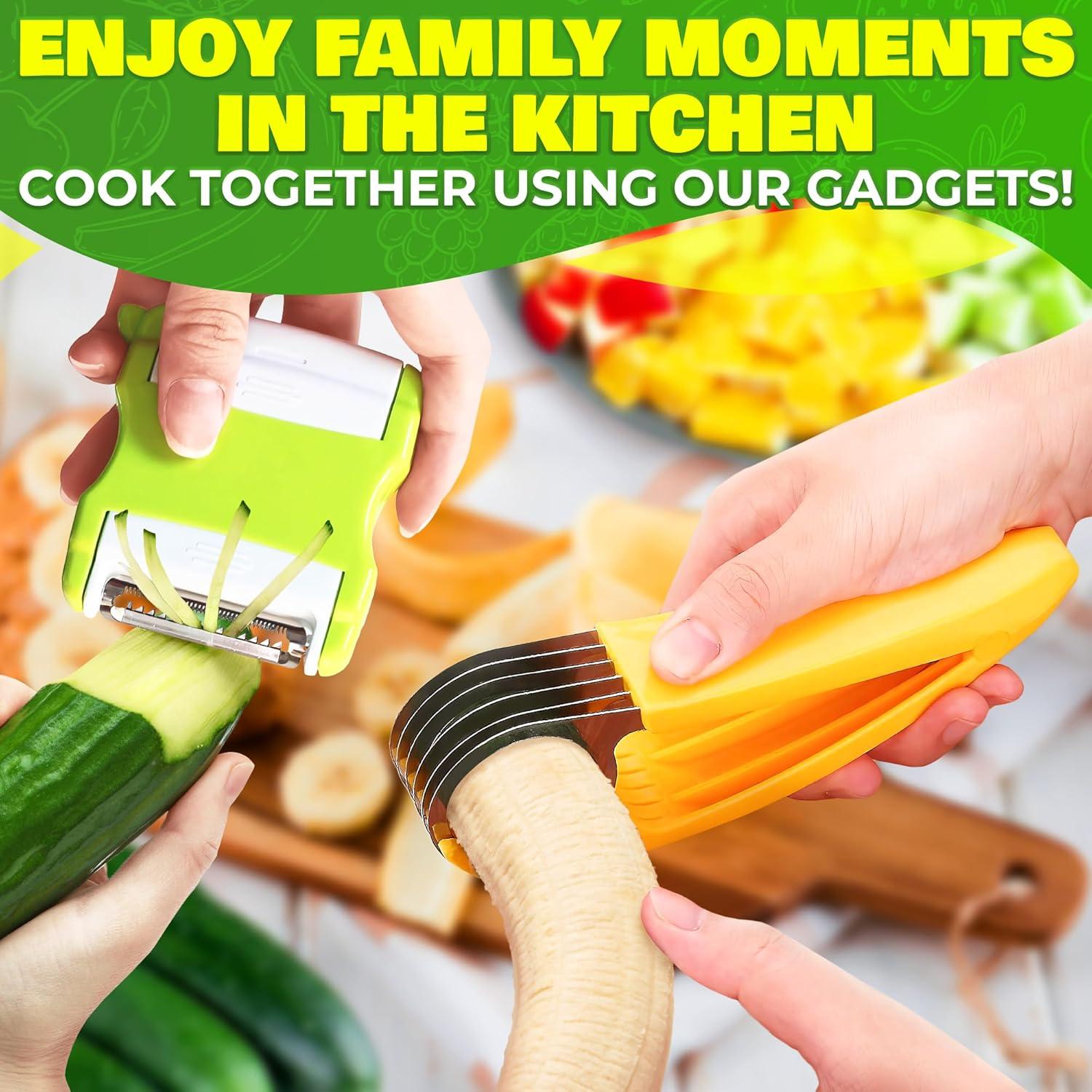 Juego de 10 Cortadores de Frutas NADOBA - Acero Inoxidable