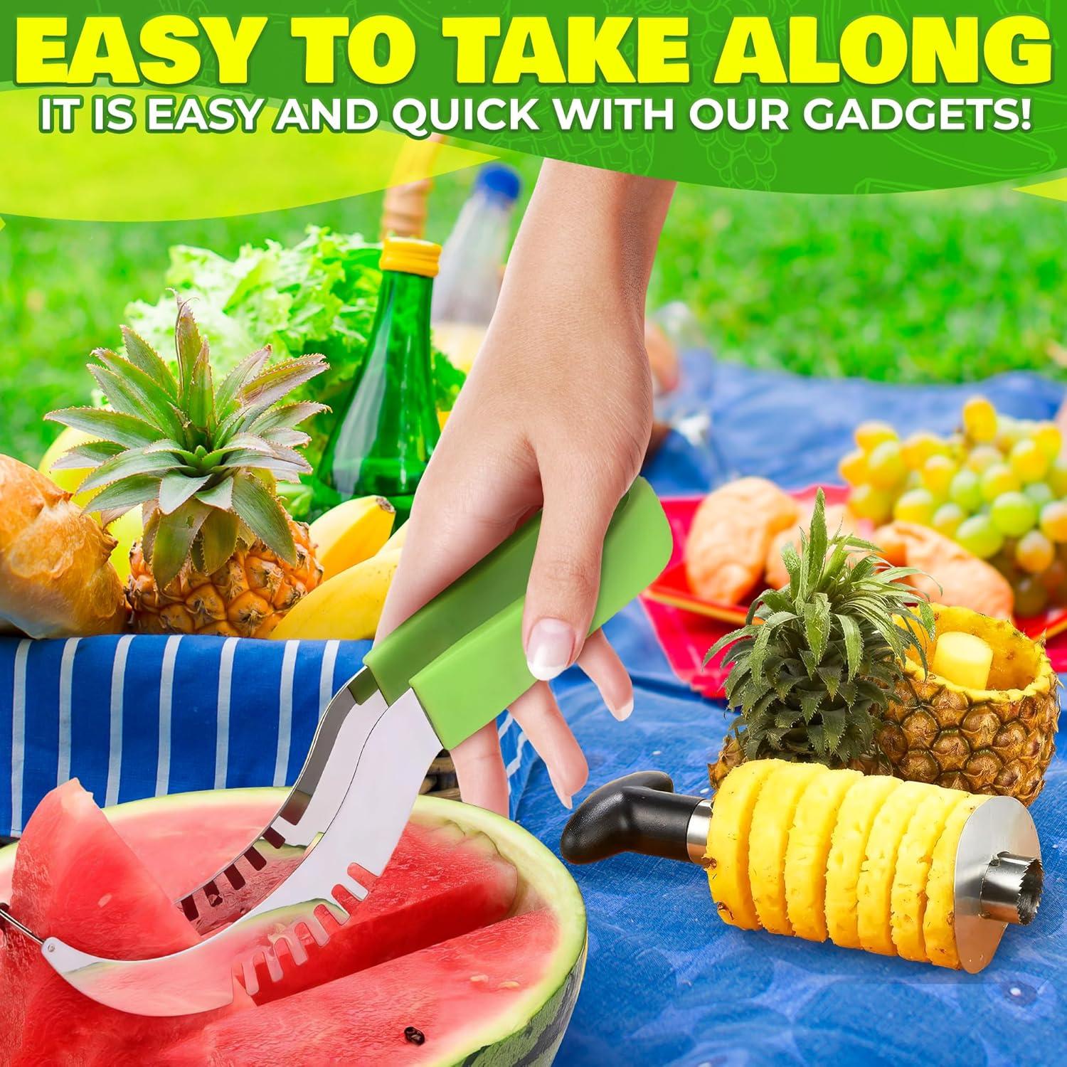 Juego de 10 Cortadores de Frutas NADOBA - Acero Inoxidable