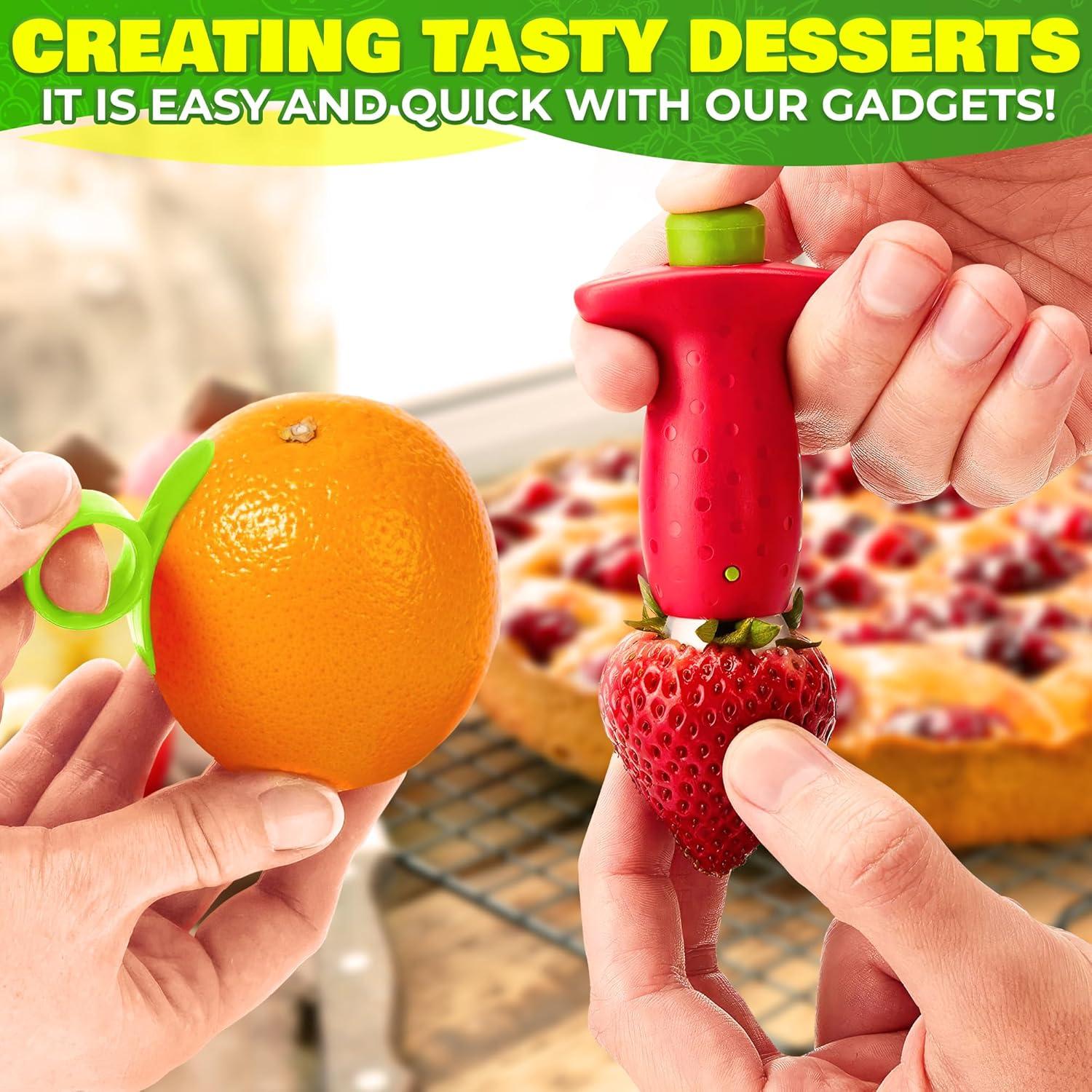 Juego de 10 Cortadores de Frutas NADOBA - Acero Inoxidable