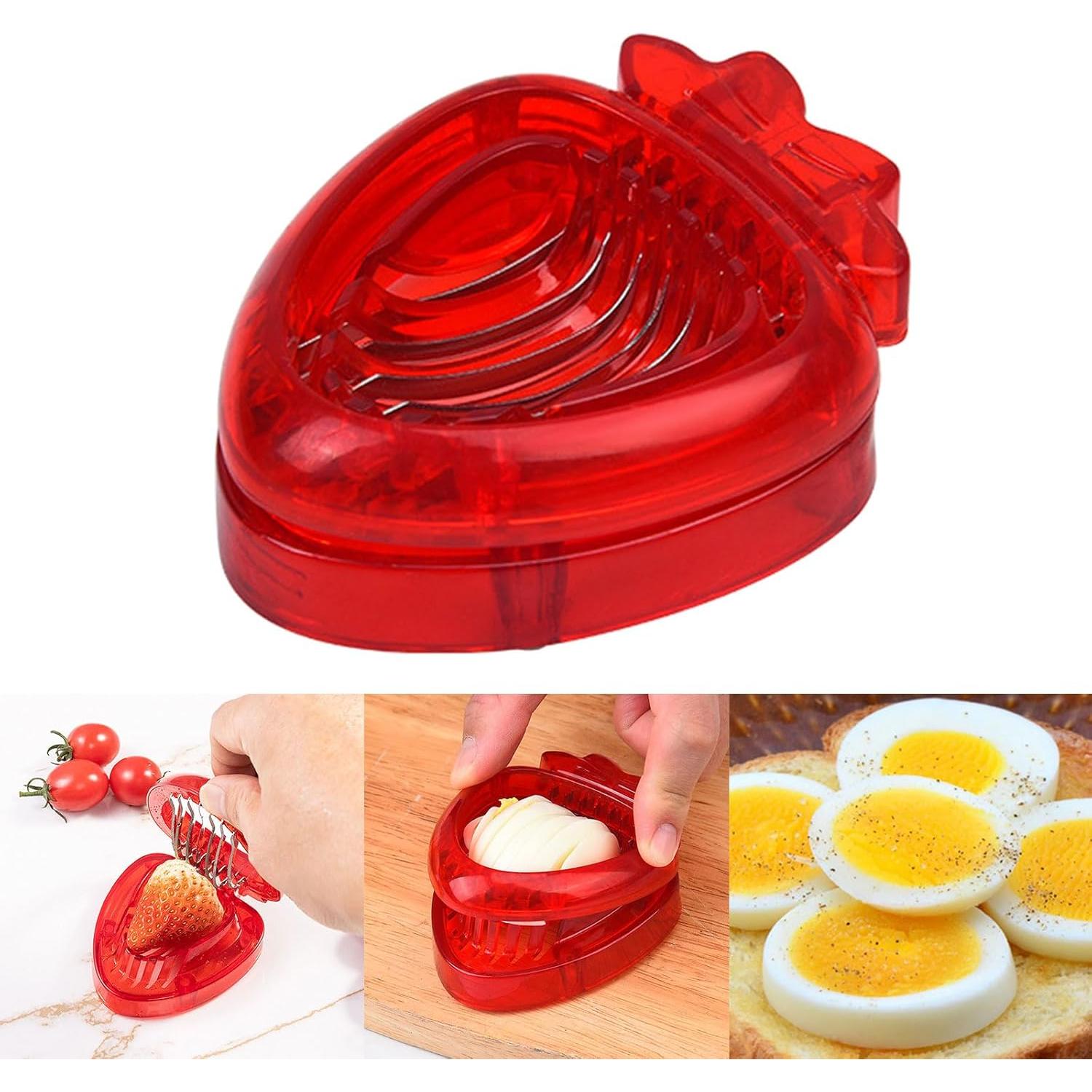 Cortador de Frutas y Huevos Duros Haipink Acero Inoxidable