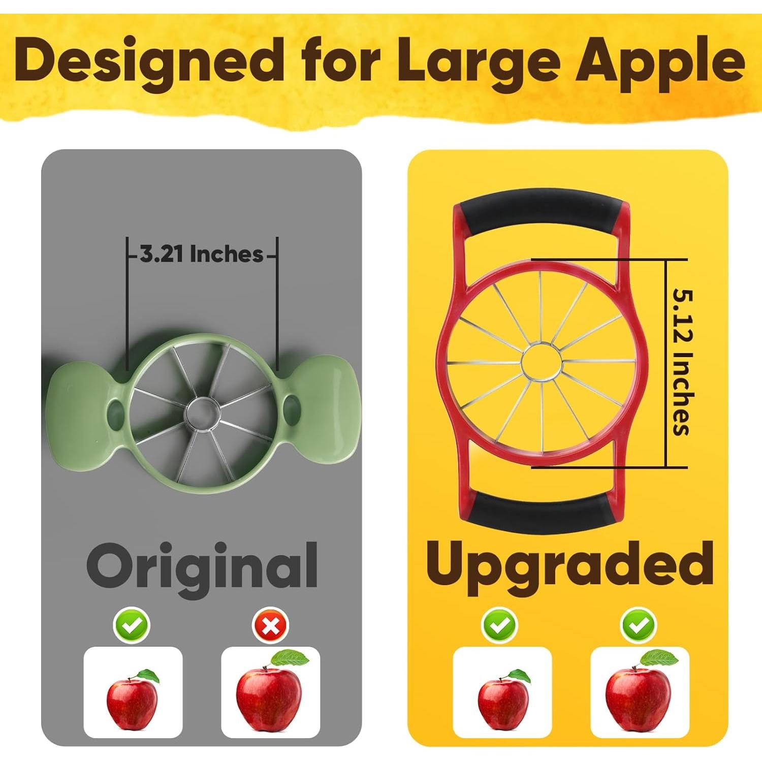 Cortador de Manzanas Newness 13 cm Acero Inoxidable Rojo