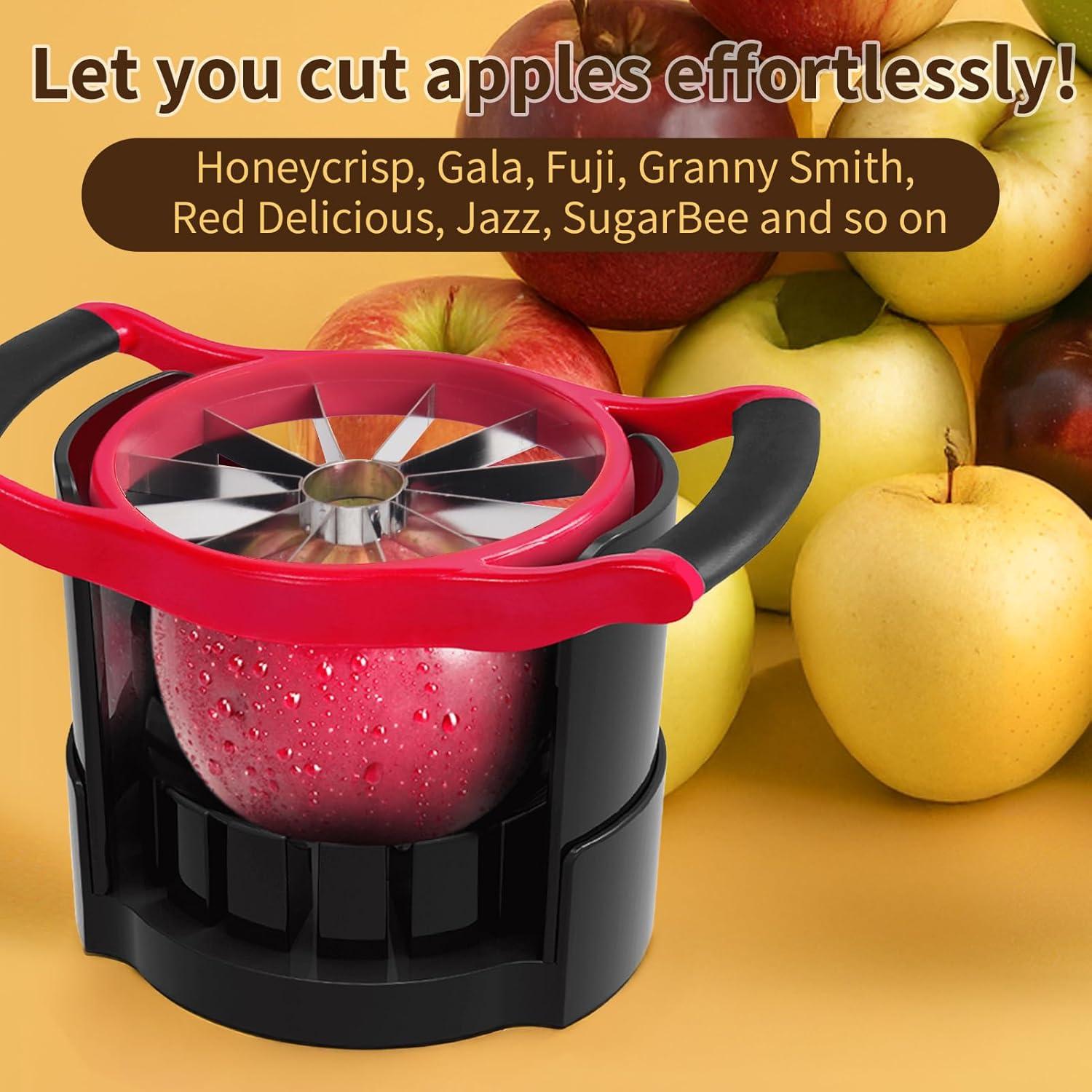 Cortador de Manzanas Newness 13 cm Acero Inoxidable Rojo