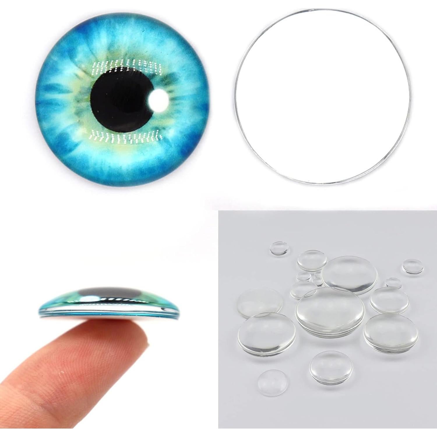 100 Ojos de Vidrio Cabochón 6mm para Manualidades DIY