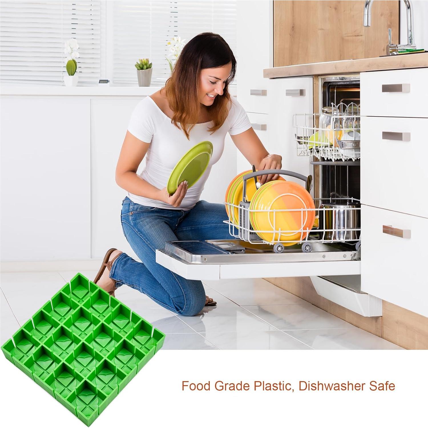 Cortador de Tomates Cherry y Uvas Yamteck, 16 Piezas, Verde