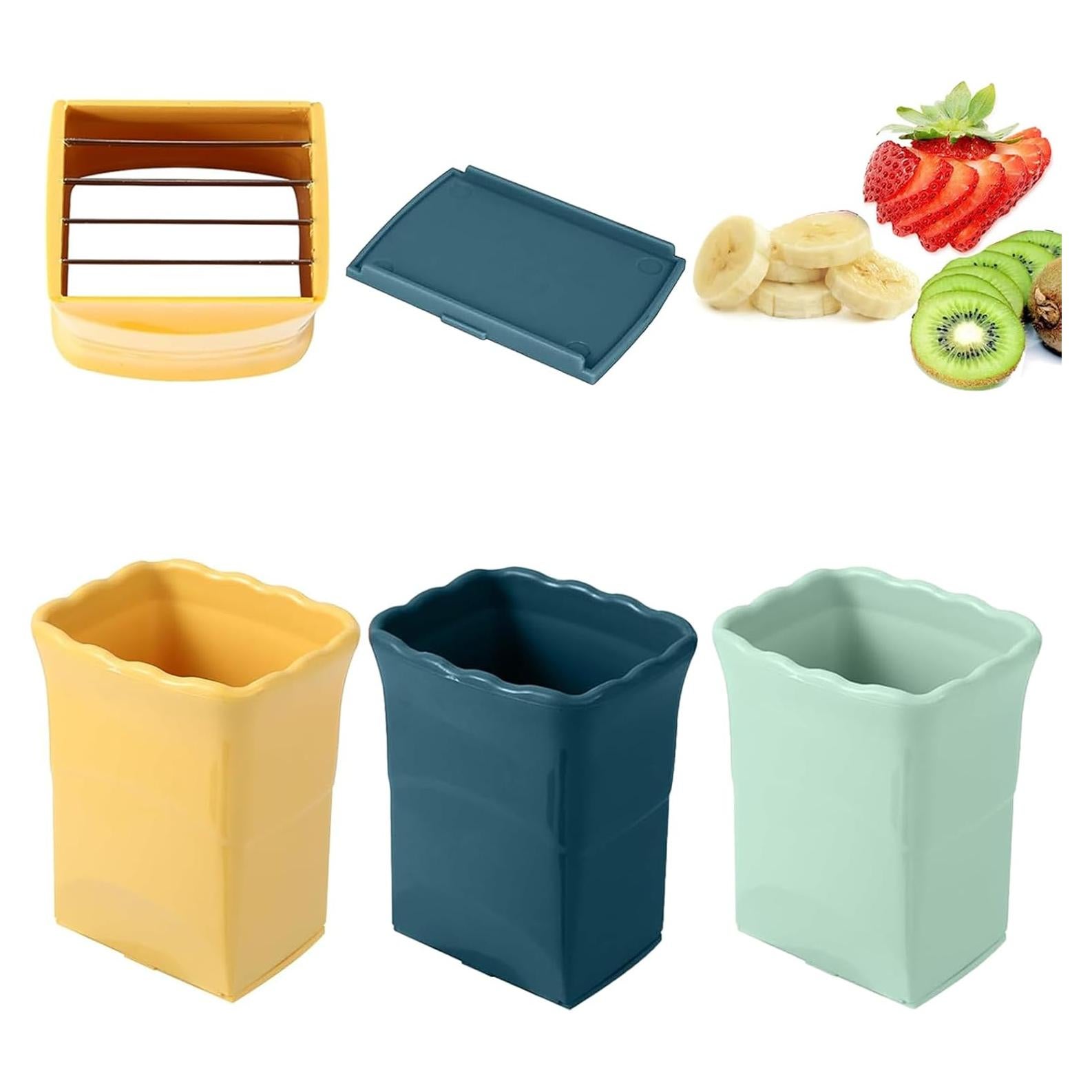 Juego de 3 Cortadores de Frutas XPAPOV - Acero Inoxidable