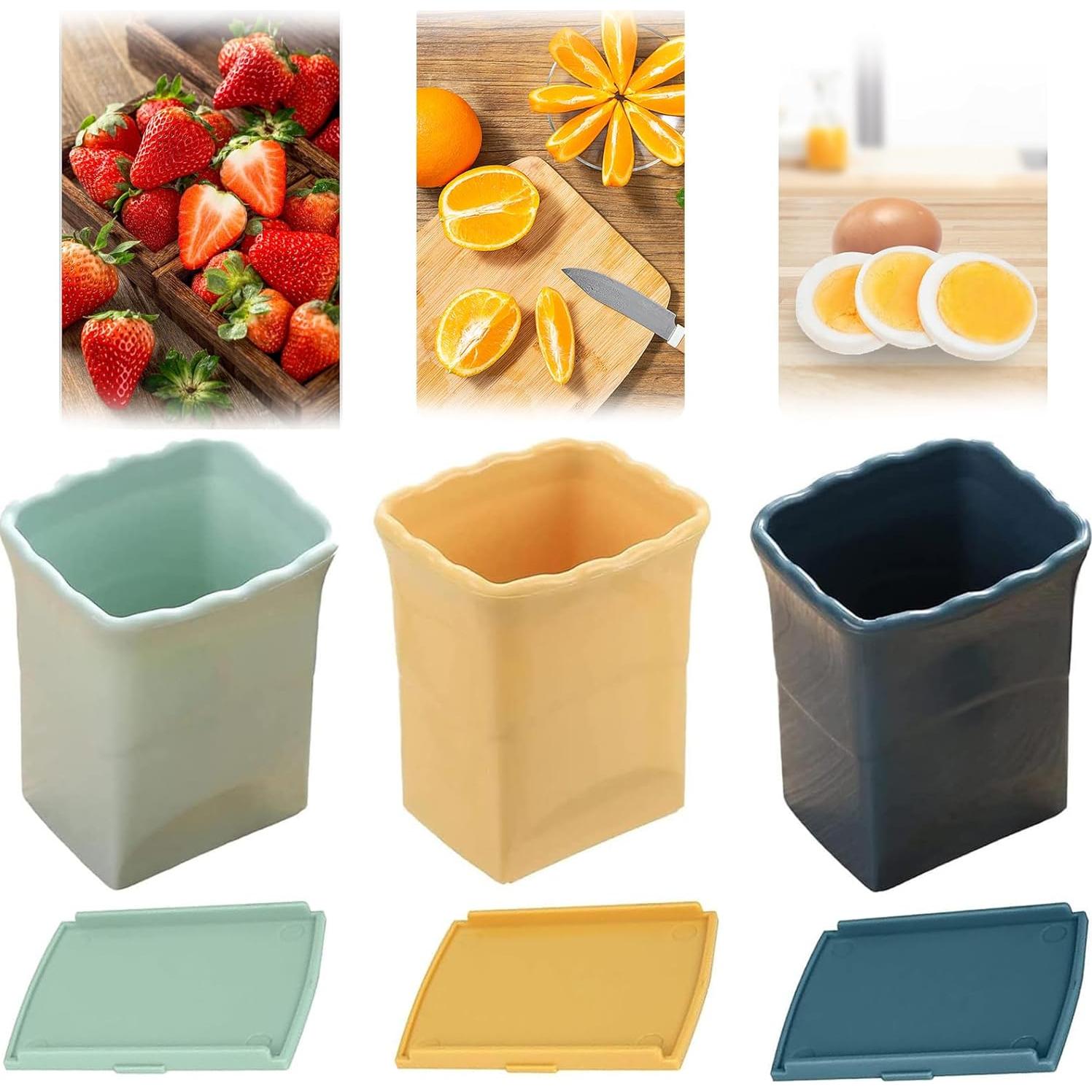 Juego de 3 Cortadores de Frutas XPAPOV - Acero Inoxidable