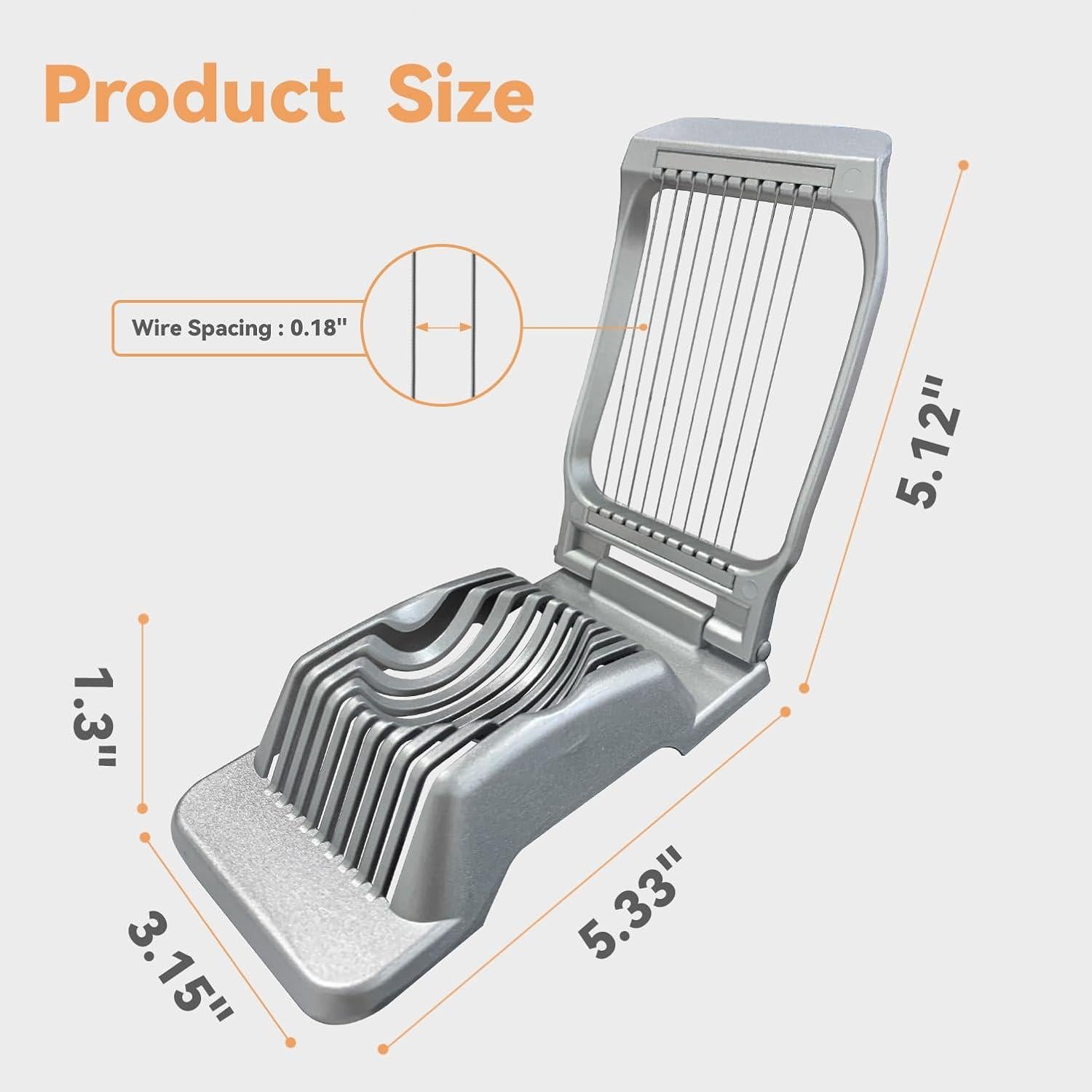 Cortador de Huevos Duros Ortarco Acero Inoxidable 11 Rebanadas