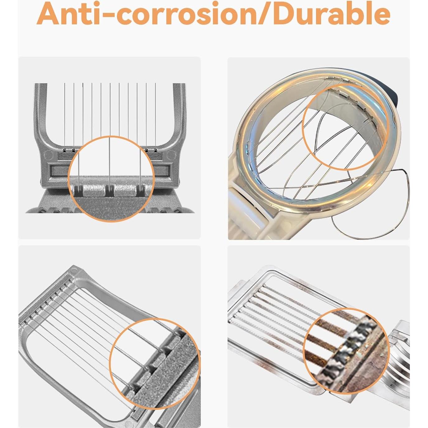Cortador de Huevos Duros Ortarco Acero Inoxidable 11 Rebanadas