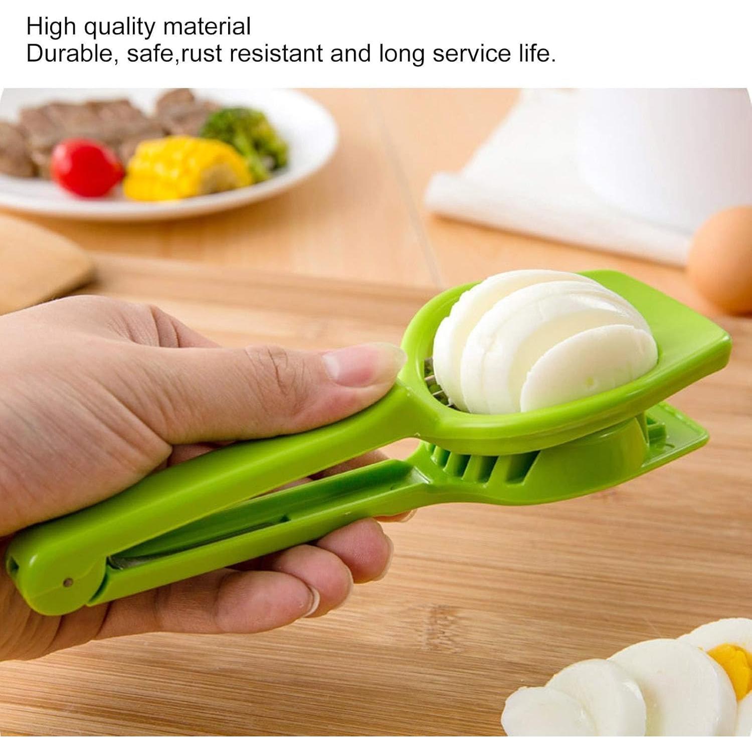 Cortador de Huevos y Frutas Beufee - Acero Inoxidable Verde