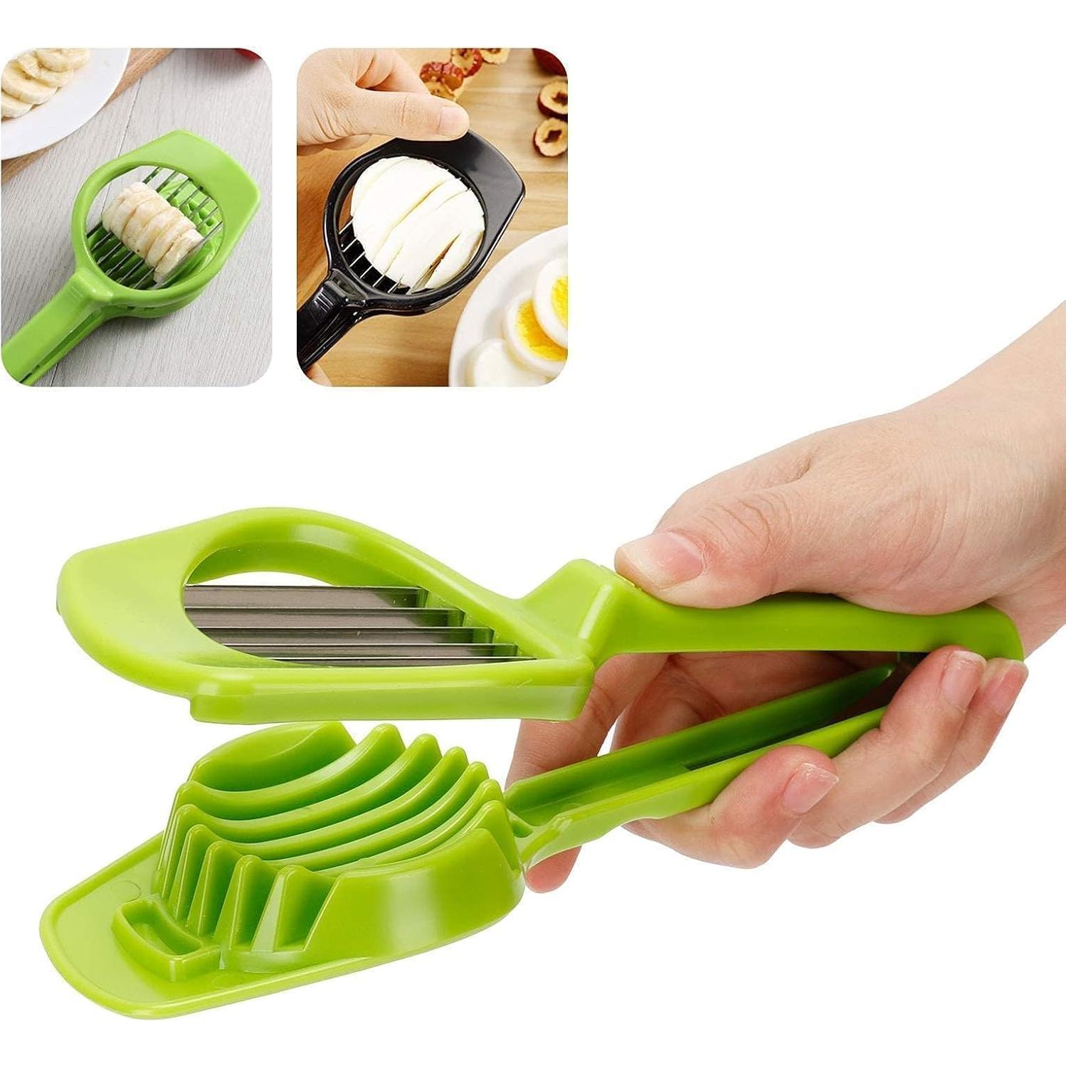 Cortador de Huevos y Frutas Beufee - Acero Inoxidable Verde