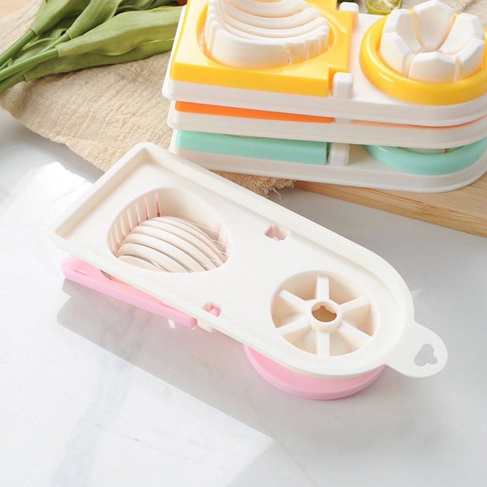 Cortador de Huevos Cocidos PRETYZOOM Acero Inoxidable Rosa