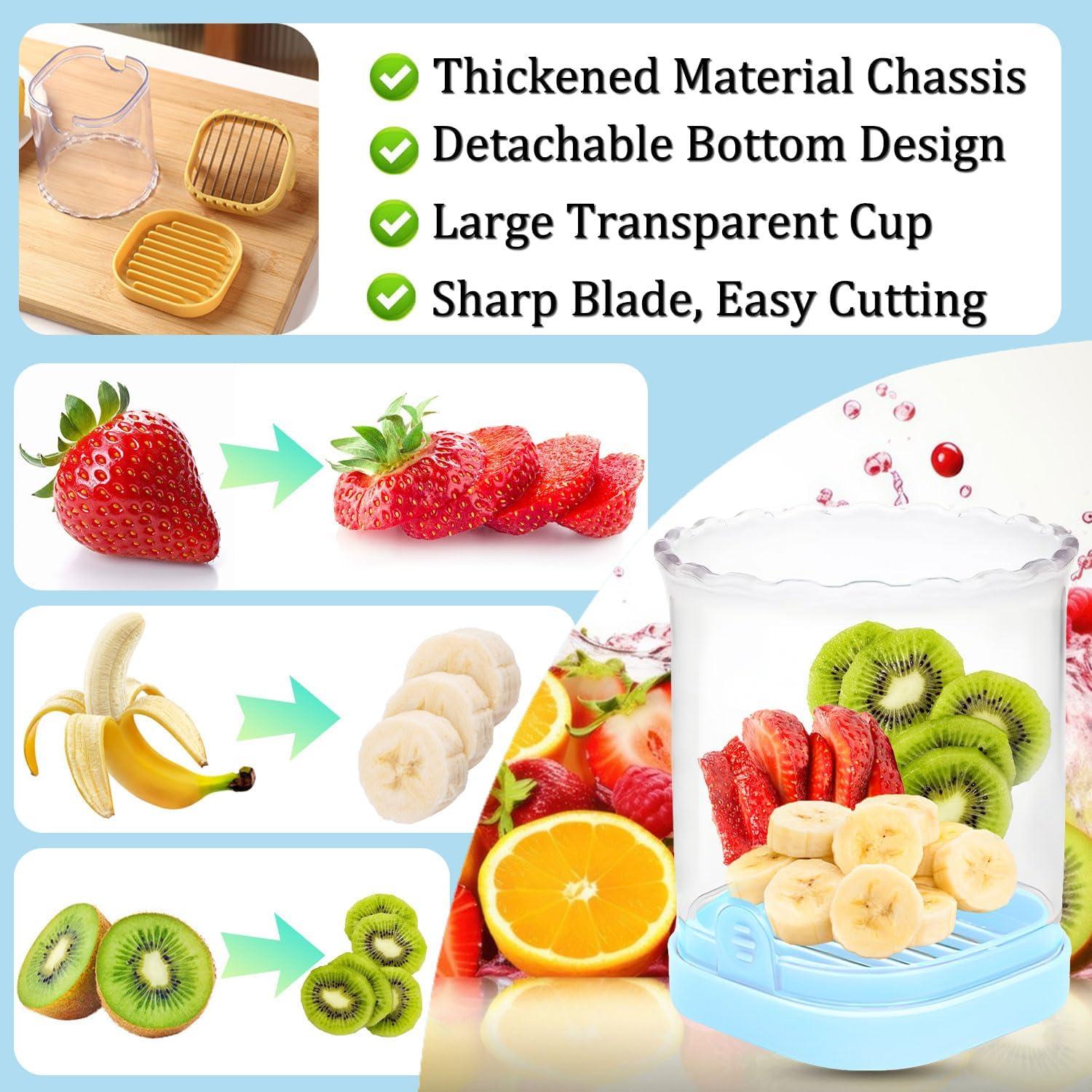 Cortador de Frutas Mdscve 2024 Taza Desmontable 2 Piezas