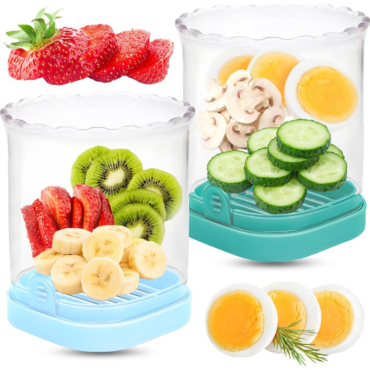 Cortador de Frutas Mdscve 2024 Taza Desmontable 2 Piezas