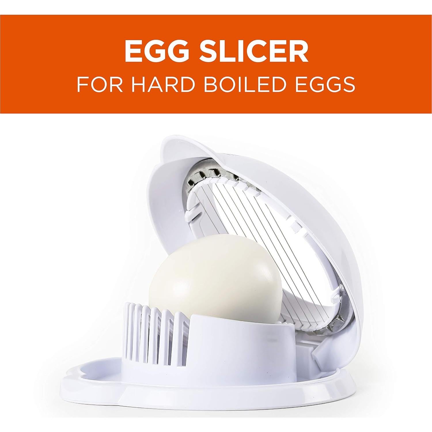 Cortador de Huevos Commercial Chef Blanco Multifuncional