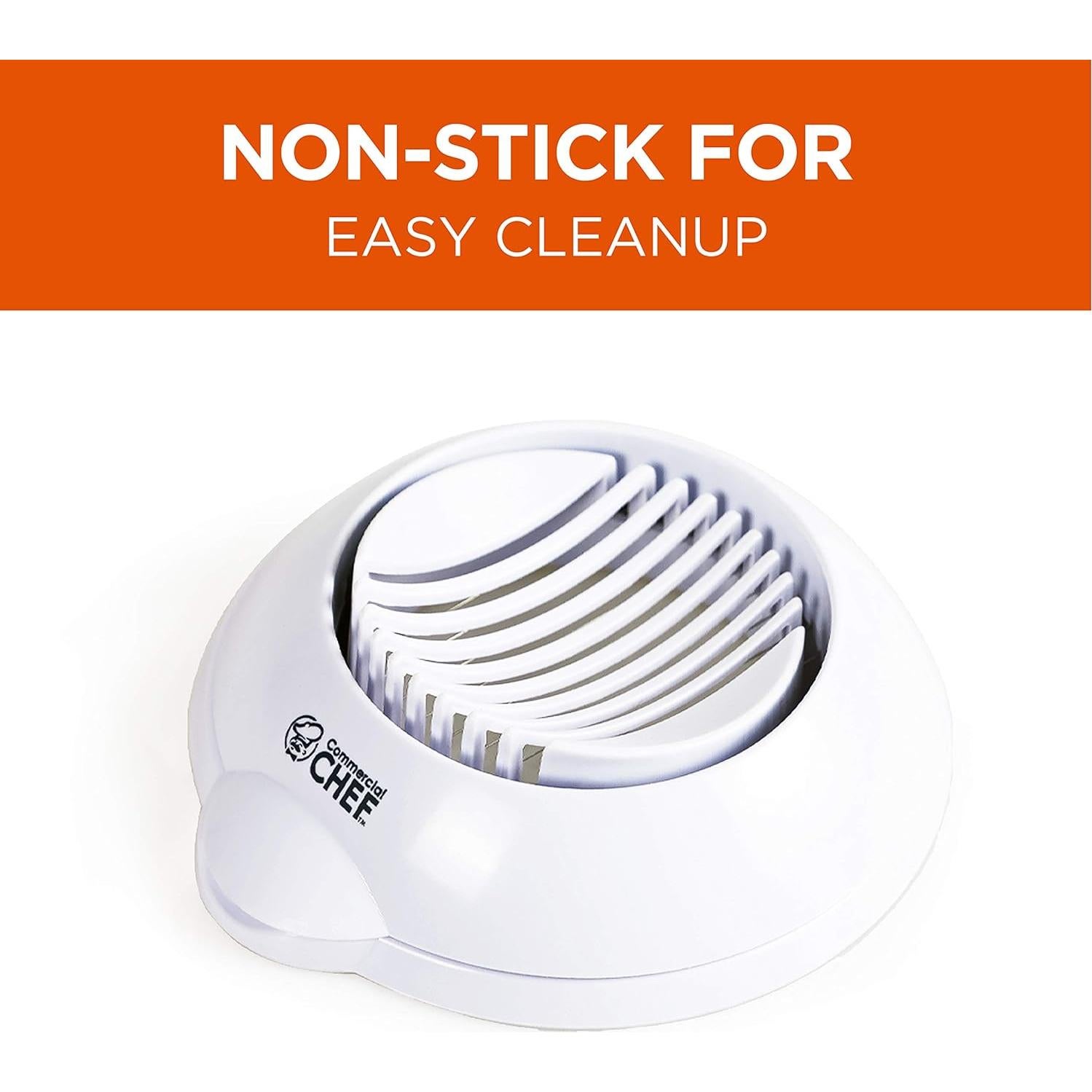 Cortador de Huevos Commercial Chef Blanco Multifuncional