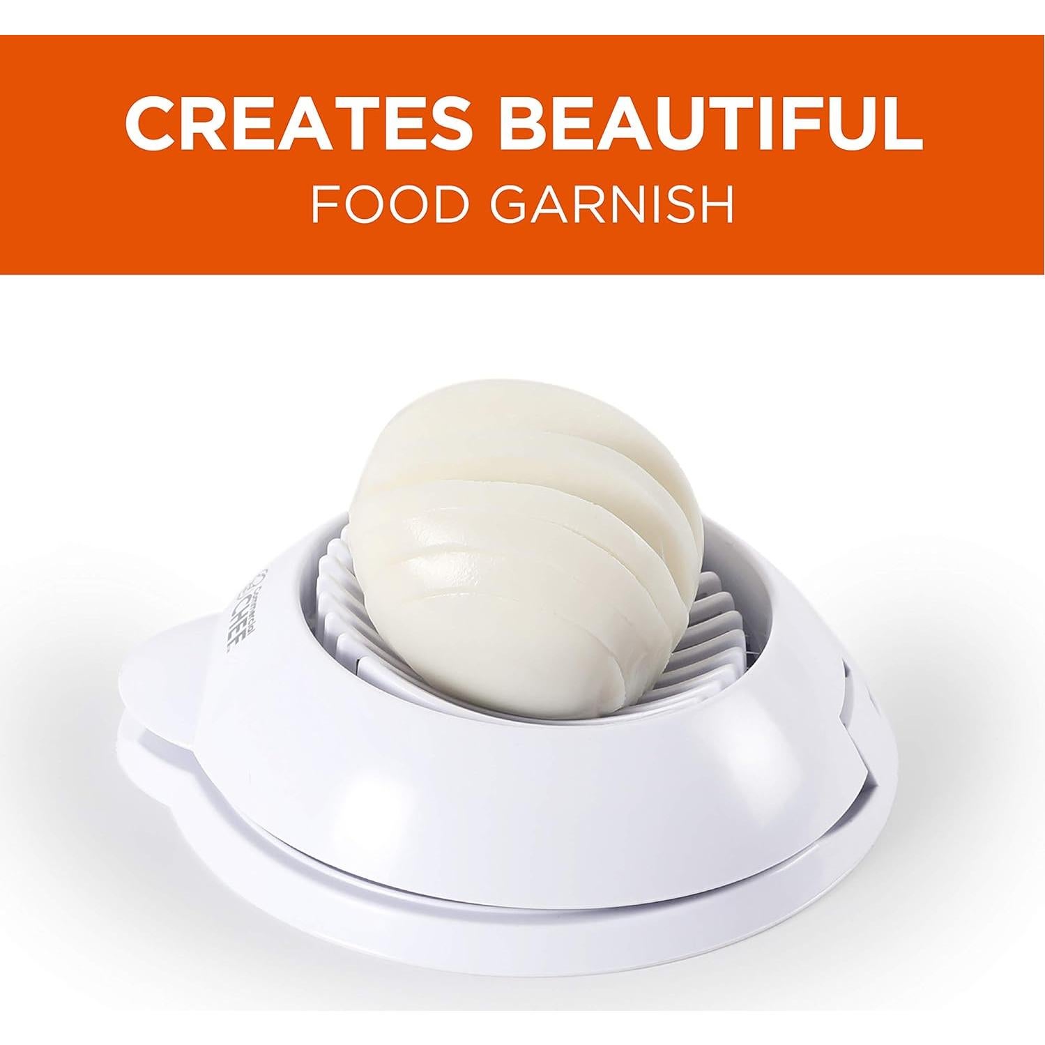 Cortador de Huevos Commercial Chef Blanco Multifuncional