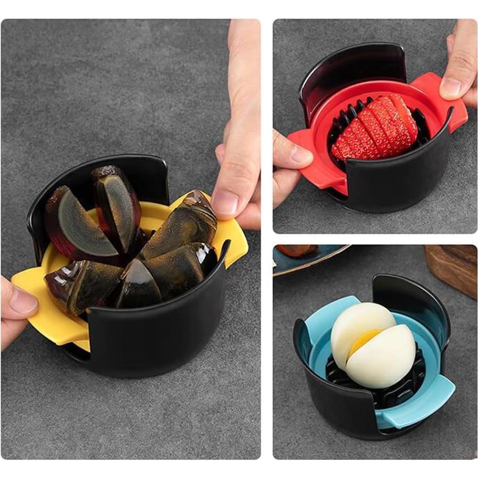 Cortador de Huevos Vilbocr 4 en 1 Acero Inoxidable Verde