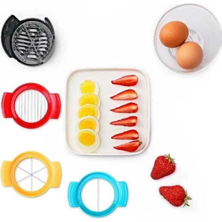 Cortador de Huevos Vilbocr 4 en 1 Acero Inoxidable Verde