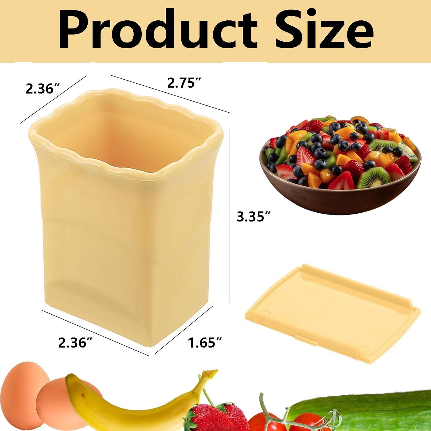 Cortador Multifuncional Eonenomi de Frutas y Huevos Amarillo