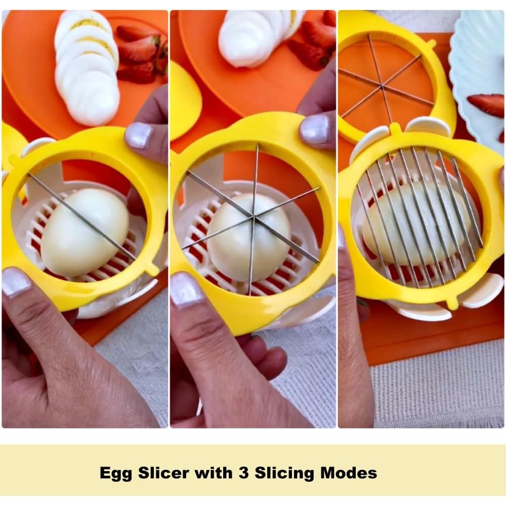 Cortador de Huevos 3 en 1 Jawbush Acero Inoxidable