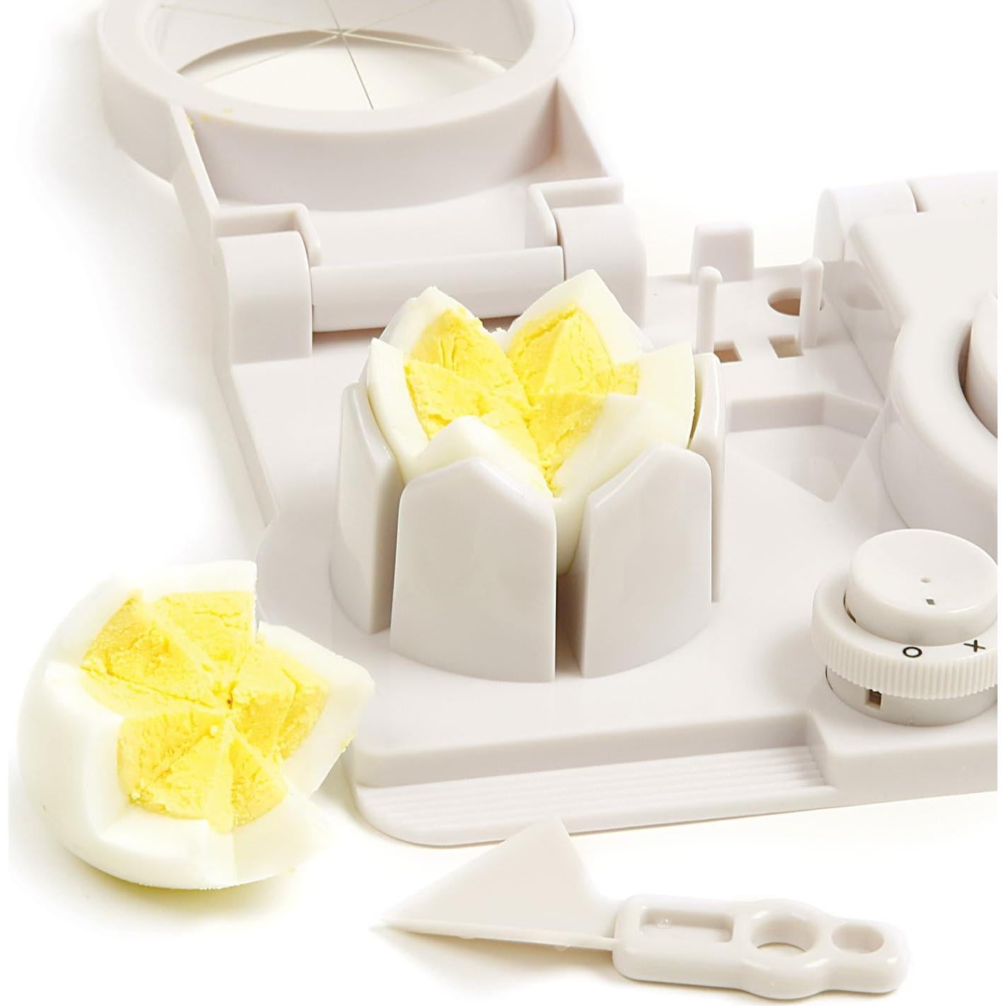 Cortador de Huevos Norpro 4 en 1, 10 Rebanadas, Decoración