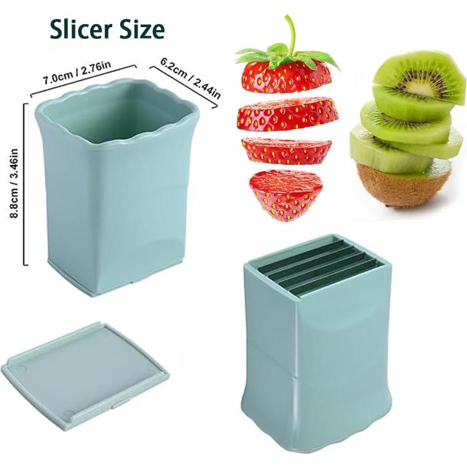 Cortador de Fresas Iosjeude Acero Inoxidable 5,18 cm