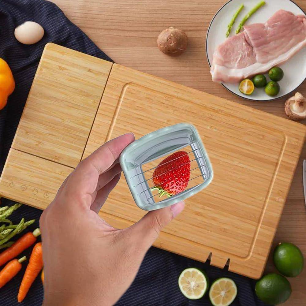 Cortador de Fresas Iosjeude Acero Inoxidable 5,18 cm