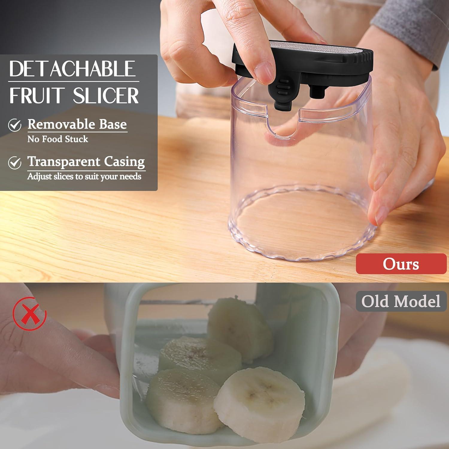 Cortador de Frutas Desmontable ERHIRY Acero Inoxidable 7.62 cm